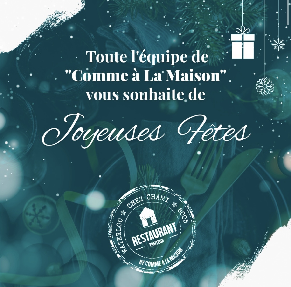 All the team of "Comme à la maison" wish you happy holidays